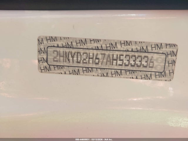 44608931 :رقم المزاد ، 2HNYD2H67AH533336 vin ، 2010 Acura Mdx Technology Package مزاد بيع