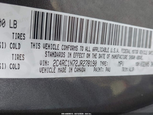 2018 CHRYSLER PACIFICA HYBRID 2C4RC1N72JR278190 Photo 8