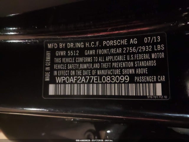 2014 PORSCHE PANAMERA WP0AF2A77EL083099 Photo 8