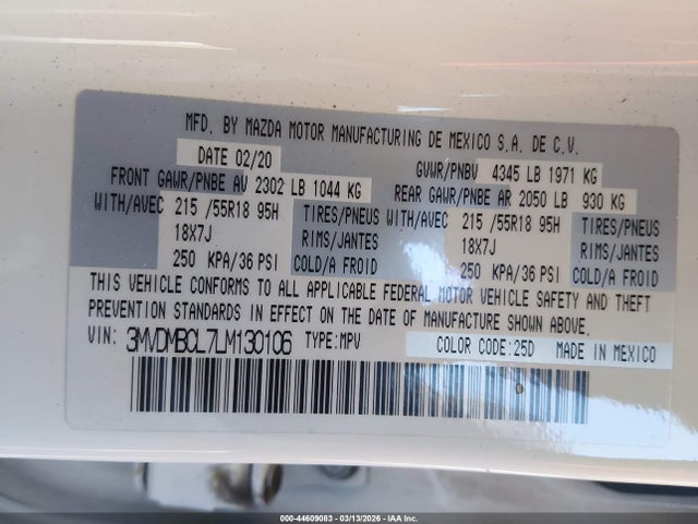 Mazda Cx-30 Select Package 2020 3MVDMBCL7LM130106 Image 9