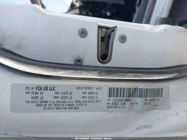 Продаж на аукціоні авто 2015 Dodge Dart Sxt, vin: 1C3CDFBB0FD369806, номер лоту: 44609084