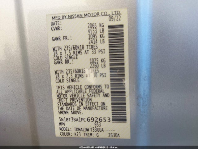 2023 NISSAN ROGUE 5N1BT3BA1PC692653 Photo 8