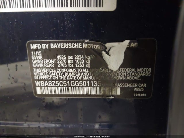 2016 BMW 328I GRAN TURISMO WBA8Z5C51GG501135 Photo 8