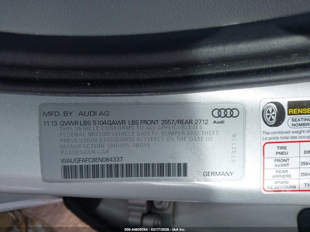 2014 AUDI A6 WAUGFAFC8EN084337 Photo 8