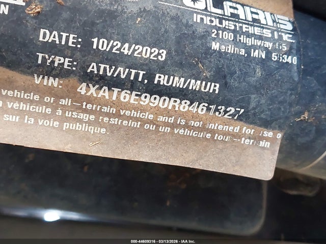 2024 POLARIS RANGER 4XAT6E990R8461327 Photo 9