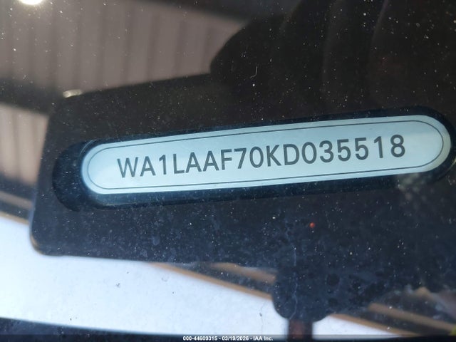 Продаж на аукціоні авто 2019 Audi Q7 55 Premium/55 Se Premium, vin: WA1LAAF70KD035518, номер лоту: 44609315