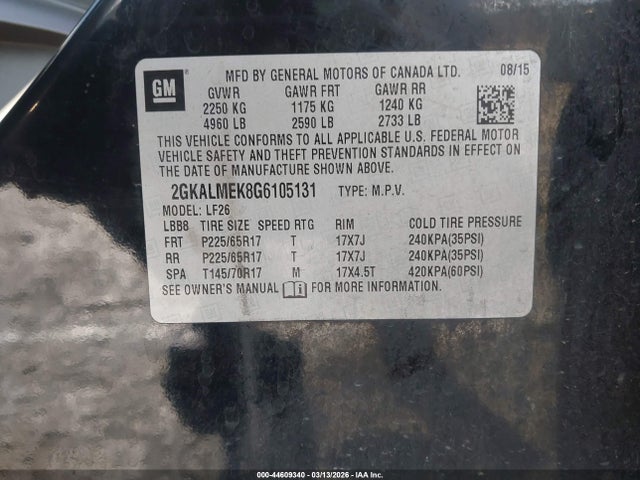 2GKALMEK8G6105131 GMC Terrain Sle-1