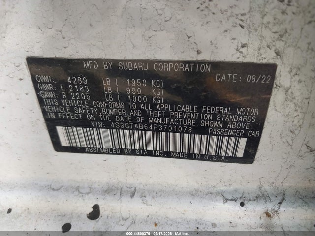 2023 SUBARU IMPREZA 4S3GTAB64P3701078 Photo 8