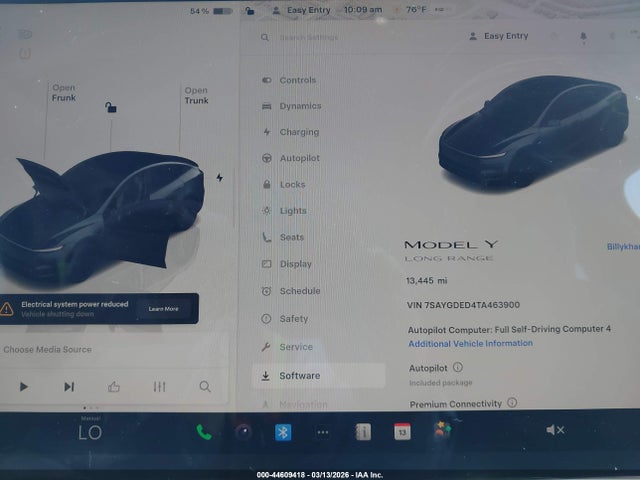 7SAYGDED4TA463900 Tesla Model Y