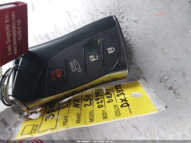 2025 Lexus Nx 250 Premium მანქანა იყიდება აუქციონზე, vin: 2T2GDCAZ4SC029393, აუქციონის ნომერი: 44609577