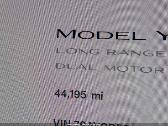 2023 Tesla Model Y Awd/long Range Dual Motor All-wheel Drive მანქანა იყიდება აუქციონზე, vin: 7SAYGDEE0PA069860, აუქციონის ნომერი: 44609610