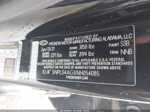 2022 HYUNDAI ELANTRA 5NPLS4AGXNH054085 Photo 8