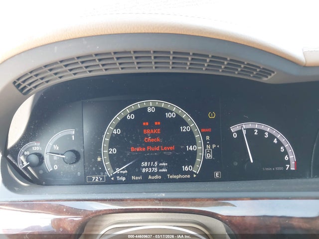 Aukcja sprzedaży 2012 Mercedes-benz S 550, vin: WDDNG7DB3CA469593, numer aukcji: 44609637