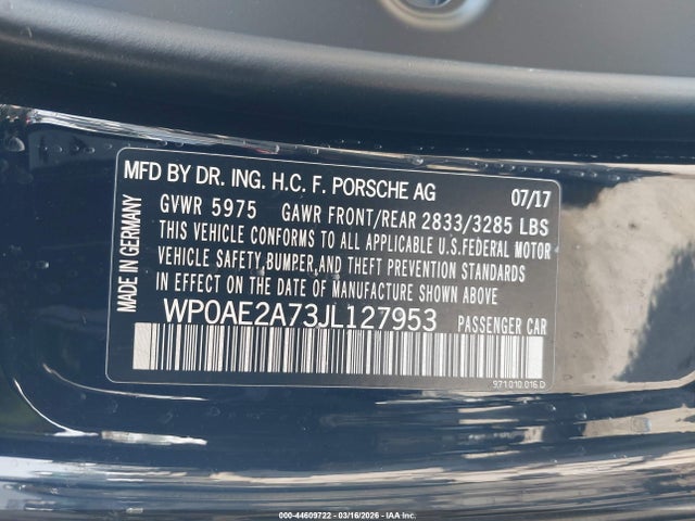 2018 PORSCHE PANAMERA E-HYBRID WP0AE2A73JL127953 Photo 8