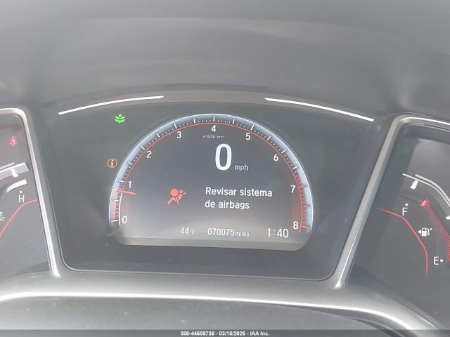 2019 Honda Civic Sport მანქანა იყიდება აუქციონზე, vin: 2HGFC2E86KH550962, აუქციონის ნომერი: 44609736