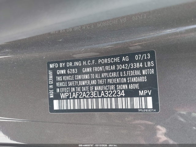 Porsche Cayenne Diesel 2014 WP1AF2A23ELA32234 Image 9