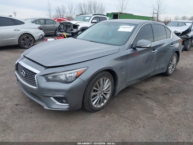 44609917 :رقم المزاد ، JN1EV7AR8JM611825 vin ، 2018 Infiniti Q50 3.0t Luxe مزاد بيع