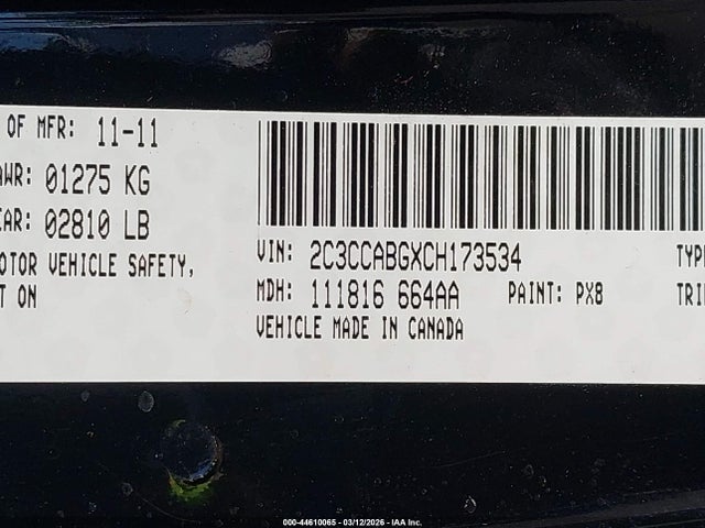 2012 CHRYSLER 300 2C3CCABGXCH173534 Photo 8
