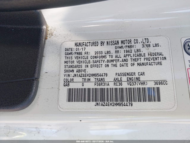 2017 NISSAN 370Z JN1AZ4EH2HM954479 Photo 8