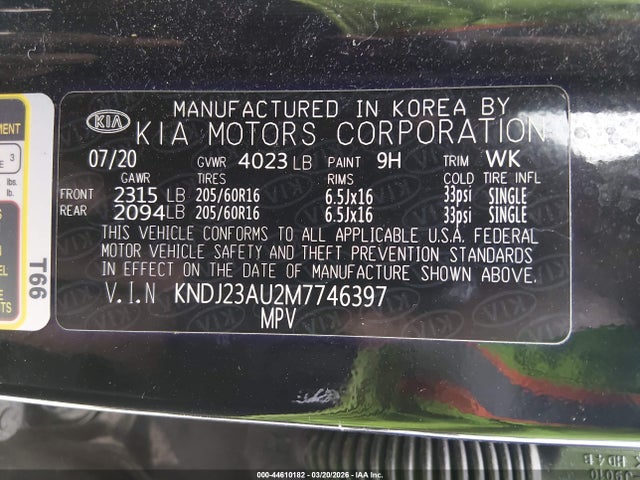 2021 KIA SOUL KNDJ23AU2M7746397 Photo 8