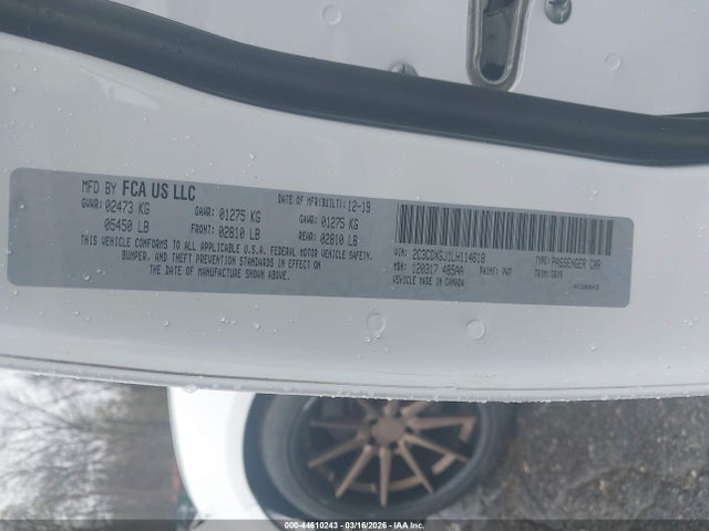 Продажа на аукционе авто 2020 Dodge Charger Scat Pack Rwd, vin: 2C3CDXGJ1LH114618, номер лота: 44610243