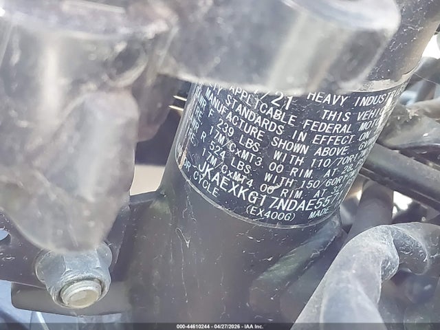 Kawasaki EX400 2022 JKAEXKG17NDAE5571 Image 10