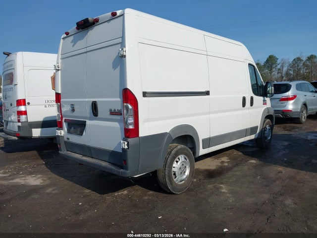 44610292 :رقم المزاد ، 3C6TRVBG8JE143417 vin ، 2018 Ram Promaster 1500 High Roof 136 Wb مزاد بيع