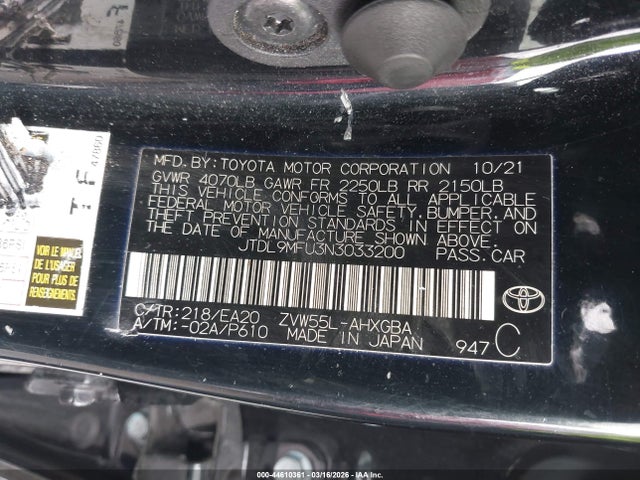 JTDL9MFU3N3033200 Toyota Prius Nightshade Edition Awd-e