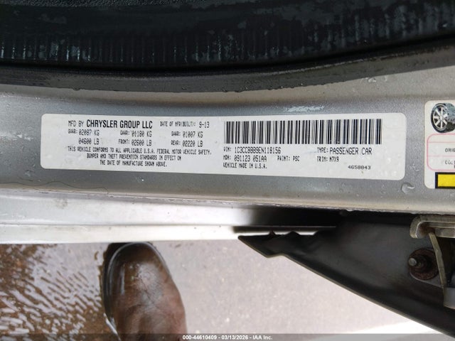 2014 Chrysler 200 Touring მანქანა იყიდება აუქციონზე, vin: 1C3CCBBB9EN118156, აუქციონის ნომერი: 44610409