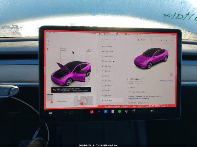 7SAYGDEE0PA174155 Tesla Model Y Awd/long Range Dual Motor All-wheel Drive