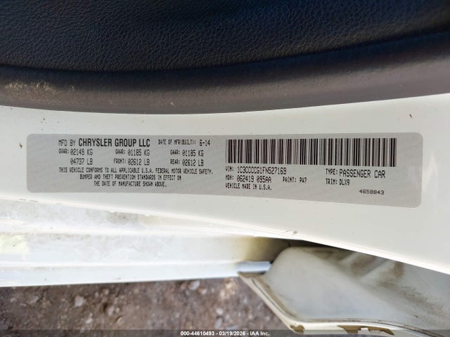 2015 CHRYSLER 200 1C3CCCCG1FN527169 Photo 8