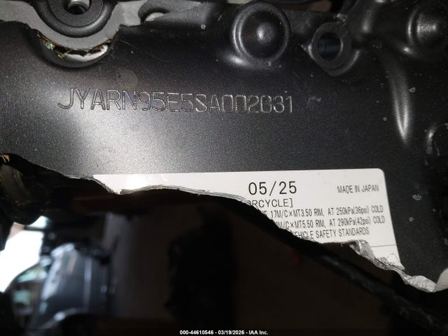 JYARN95E5SA002031 Yamaha Mt09 Sp