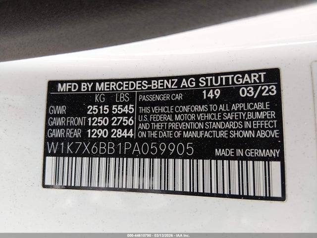 2023 MERCEDES-BENZ AMG GT 53 4-DOOR COUPE W1K7X6BB1PA059905 Photo 8