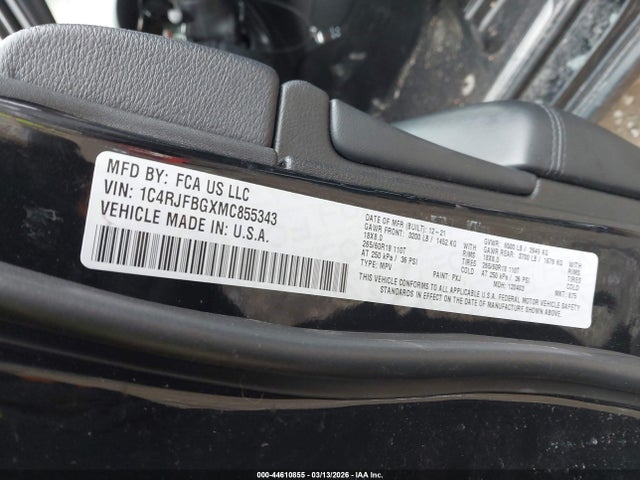 2021 JEEP GRAND CHEROKEE 1C4RJFBGXMC855343 Photo 8