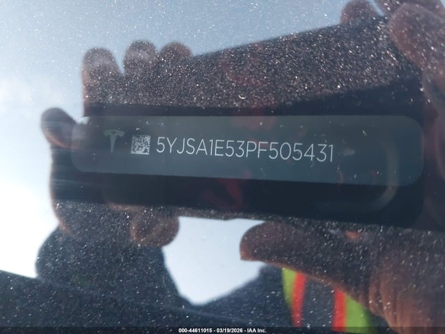 Продаж на аукціоні авто 2023 Tesla Model S, vin: 5YJSA1E53PF505431, номер лоту: 44611015