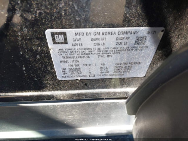 2022 CHEVROLET TRAILBLAZER KL79MUSLXNB035776 Photo 8