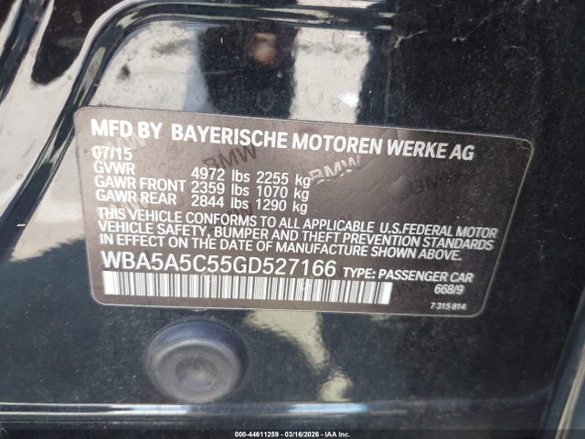 2016 BMW 528I WBA5A5C55GD527166 Photo 8
