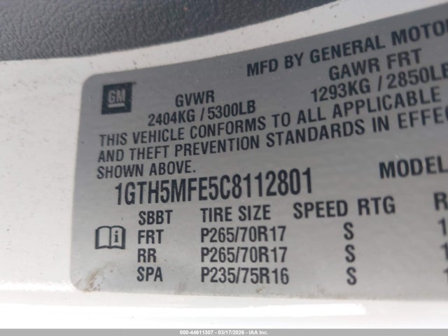 Продаж на аукціоні авто 2012 Gmc Canyon Sle1, vin: 1GTH5MFE5C8112801, номер лоту: 44611307