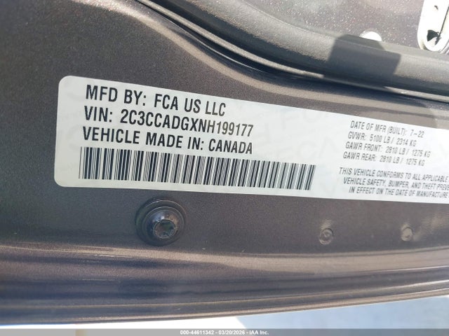 2C3CCADGXNH199177 Chrysler 300 Touring L