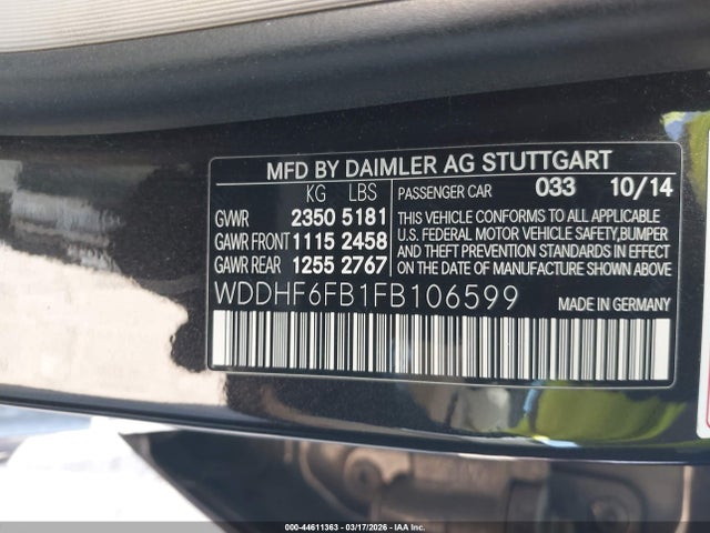 2015 MERCEDES-BENZ E 400 WDDHF6FB1FB106599 Photo 8