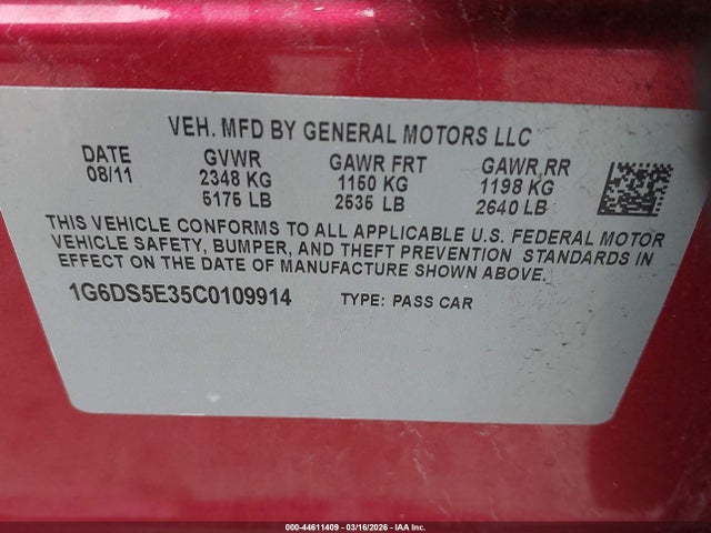 2012 CADILLAC CTS 1G6DS5E35C0109914 Photo 8