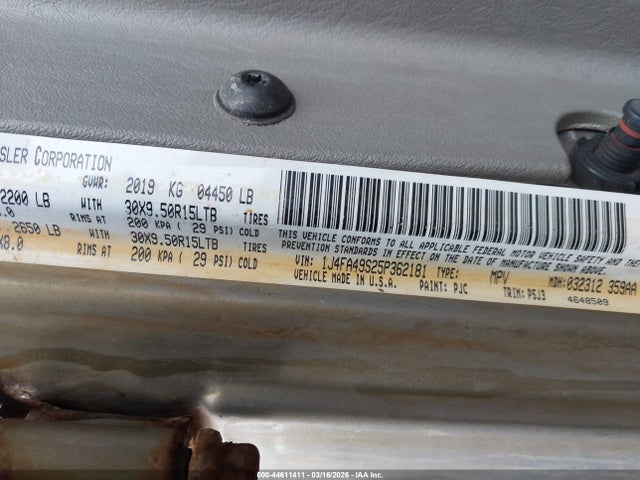 2005 JEEP WRANGLER 1J4FA49S25P362181 Photo 8