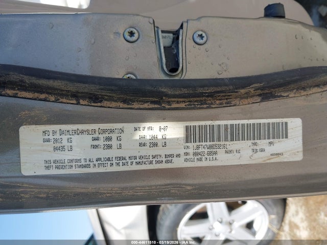 2008 Jeep Compass Sport მანქანა იყიდება აუქციონზე, vin: 1J8FT47W88D532161, აუქციონის ნომერი: 44611510