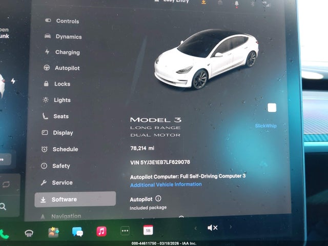 Aukcja sprzedaży 2020 Tesla Model 3 Long Range Dual Motor All-wheel Drive, vin: 5YJ3E1EB7LF629078, numer aukcji: 44611750