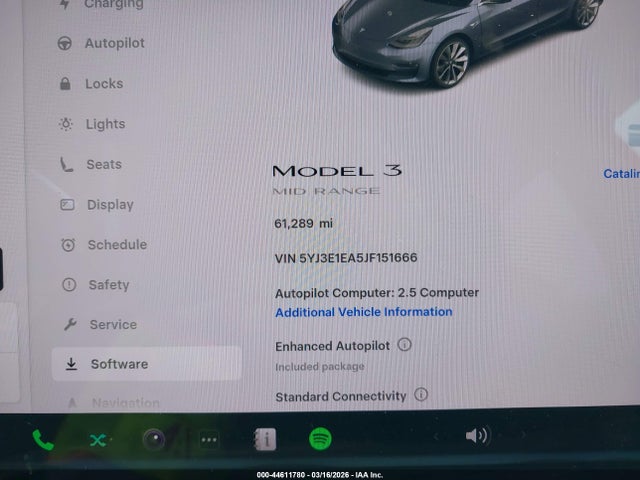 Aukcja sprzedaży 2018 Tesla Model 3 Long Range/mid Range, vin: 5YJ3E1EA5JF151666, numer aukcji: 44611780