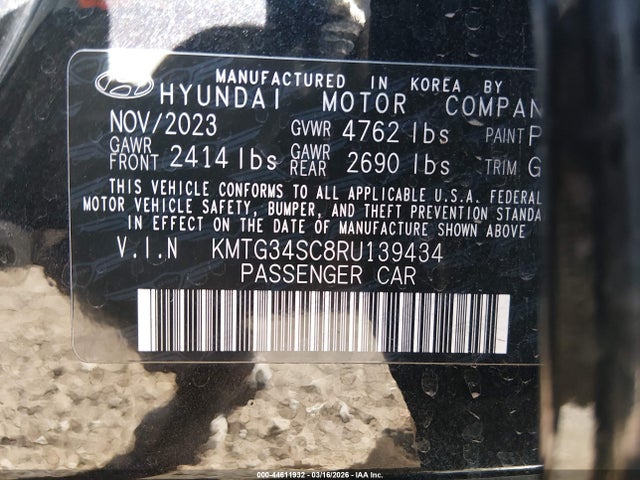 KMTG34SC8RU139434 Genesis G70 2.5t Rwd