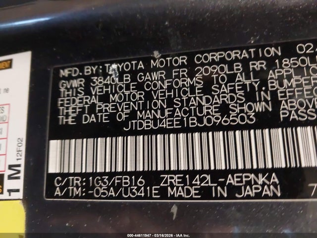 2011 TOYOTA COROLLA JTDBU4EE1BJ096503 Photo 8