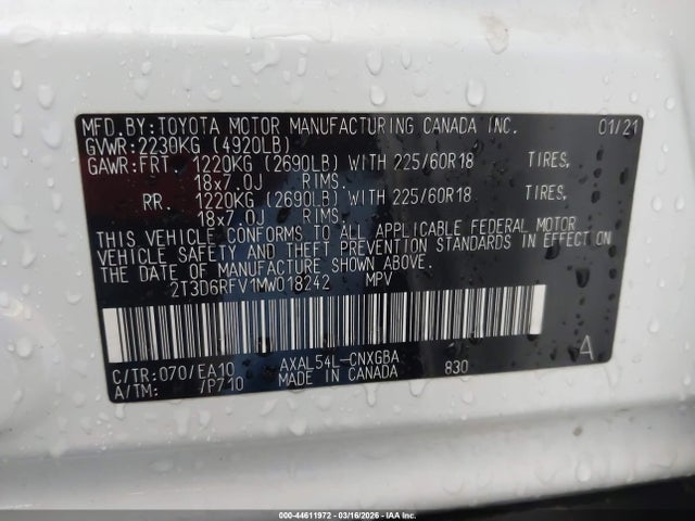 2021 TOYOTA RAV4 HYBRID 2T3D6RFV1MW018242 Photo 8