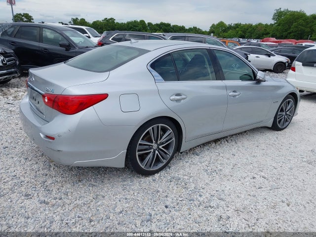 2014 Infiniti Q50 Hybrid Sport მანქანა იყიდება აუქციონზე, vin: JN1AV7AR8EM703411, აუქციონის ნომერი: 44612152