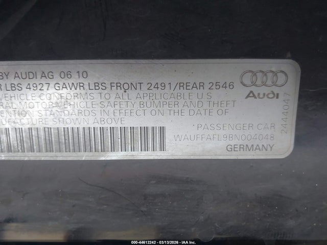 2011 AUDI A4 WAUFFAFL9BN004048 Photo 8